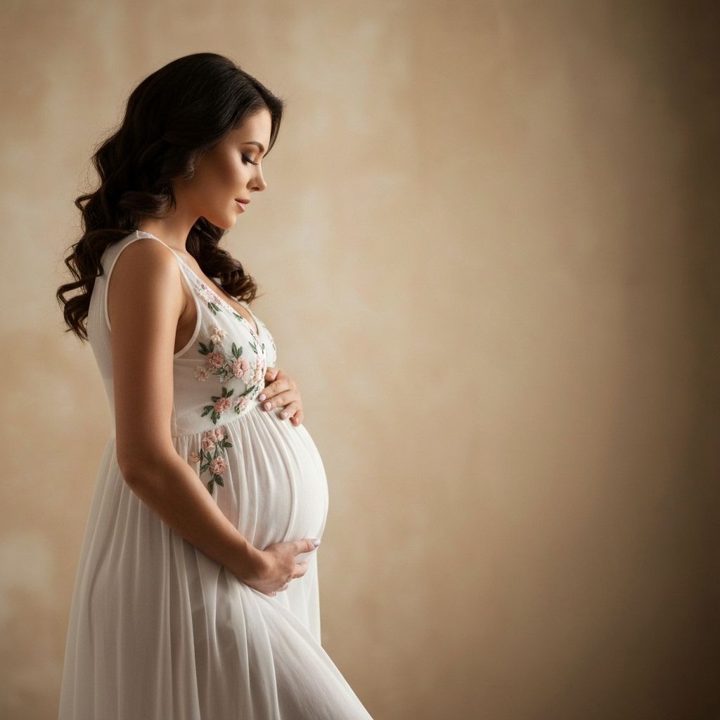 Maternity artistic pose